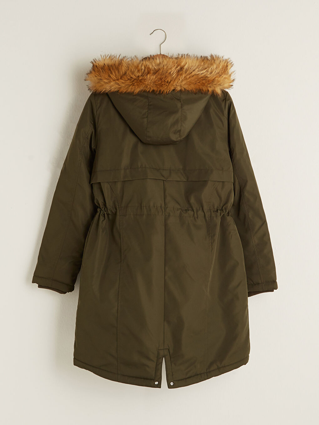 Women's Parka with Hooded Straight Long Sleeve Thick-8