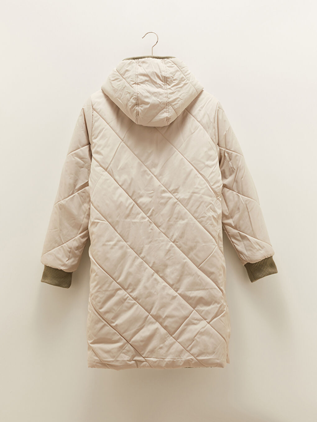 Ženski prošiveni kaputi na naduvavanje sa kapuljačom, dezenom, džepovima i dugim rukavima-14