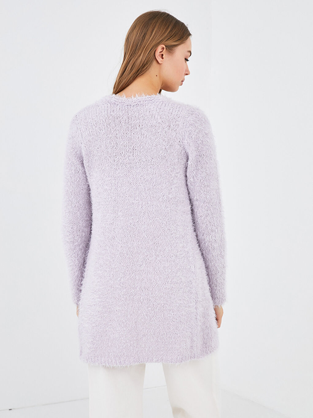 LCW Vision Bartgarn Langarm Strickjacke für Damen -W10265Z8-G7T