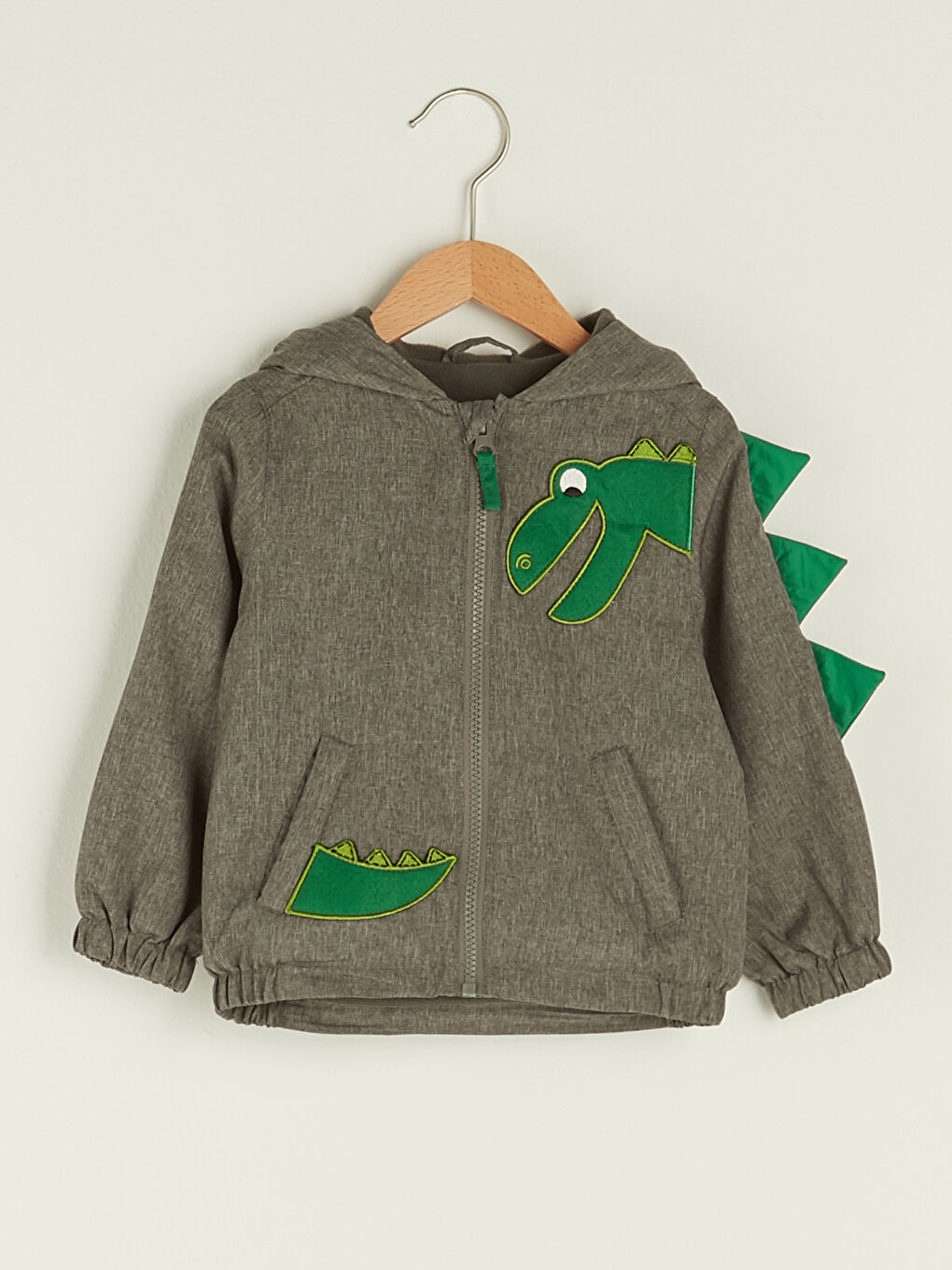 Дождевик с капюшоном и длинным рукавом с вышивкой для малыша мальчика-4