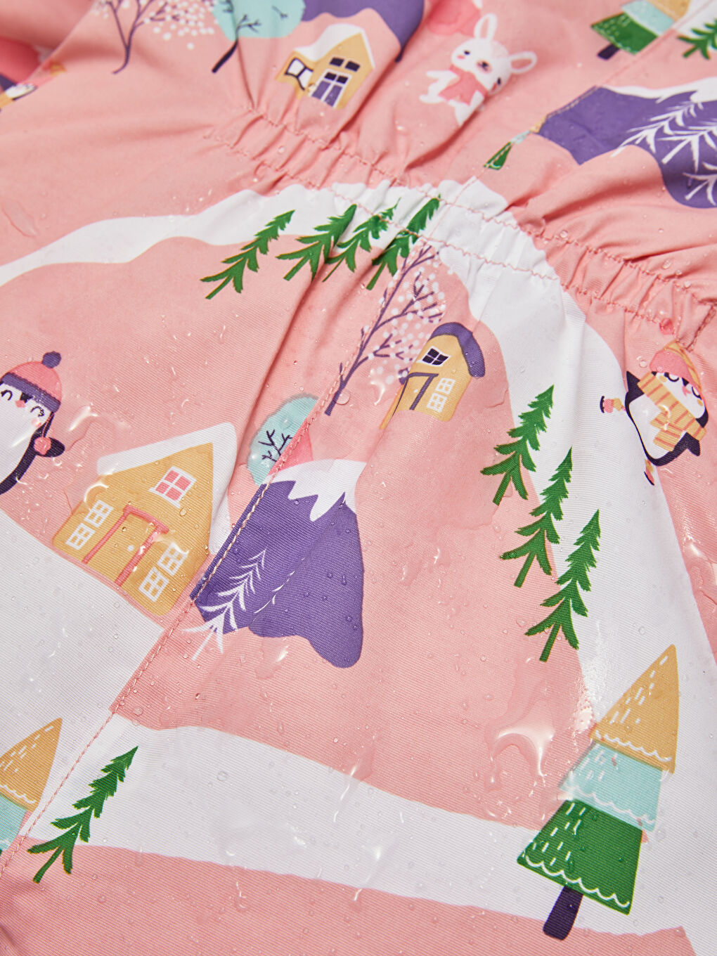 Kapuzierter Langarm-Schneeanzug für Baby Mädchen-3