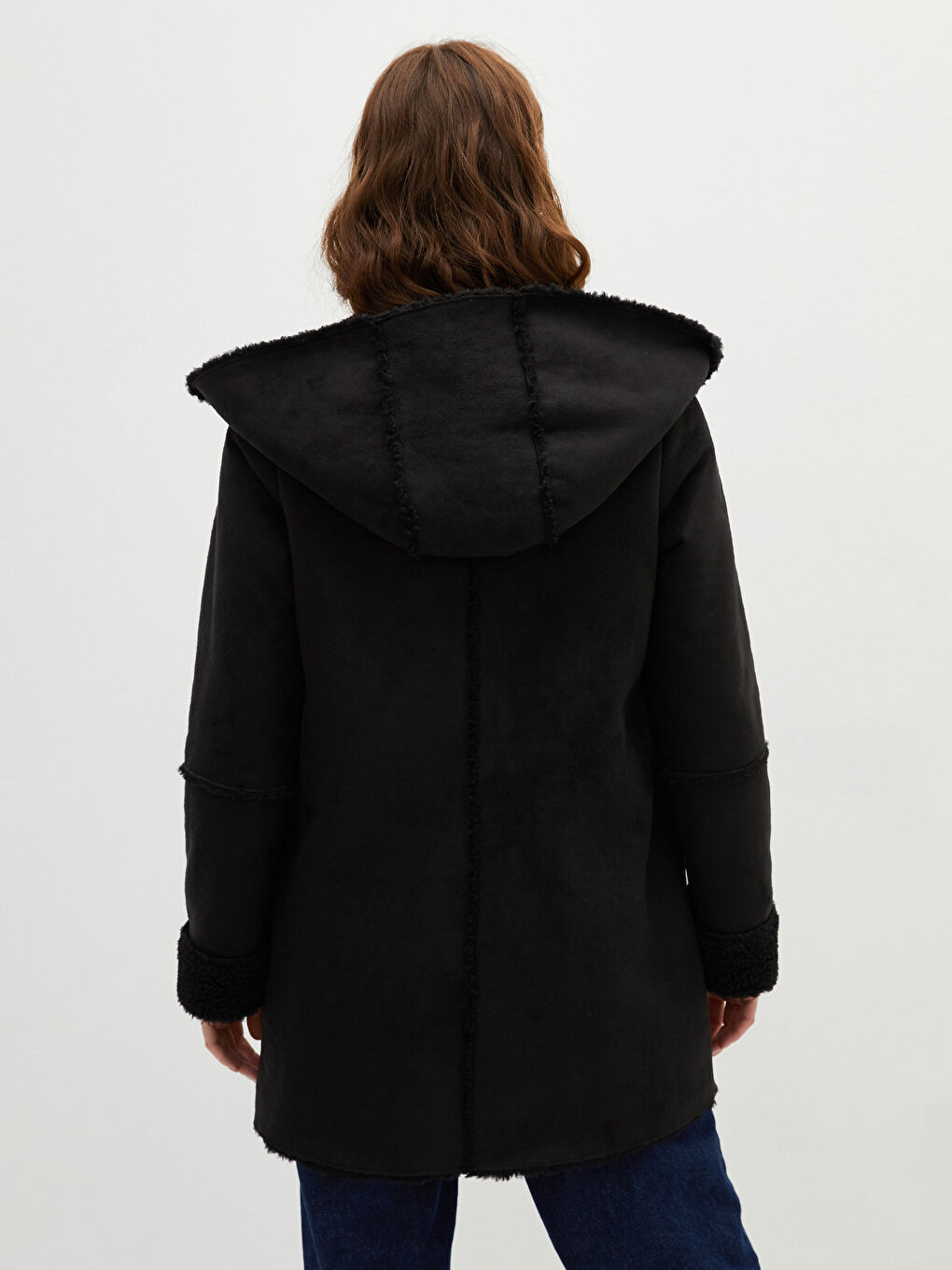 Žena CRNA Zimski kaput-6