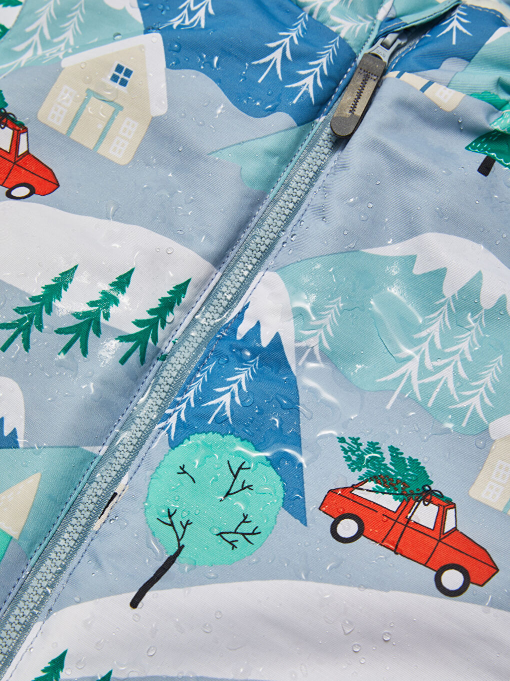 Hooded Long Sleeve Printed Baby Boys' Astronaut Jacket-3