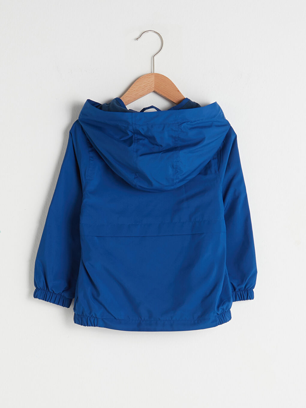 Hooded Long Sleeve Basic Baby Boy Zippered Coat-5