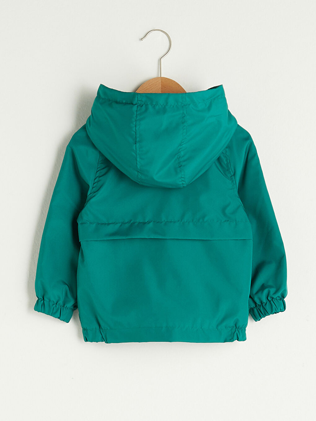 Hooded Long Sleeve Basic Baby Boy Zippered Coat-1