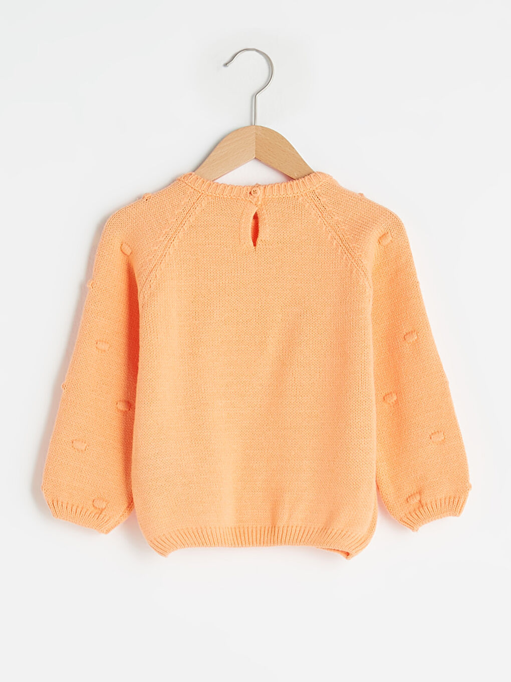 Пуловер Трико за Бебе Момиче с Дълъг Ръкав и Кръгло Деколте със Собствен Десен-1