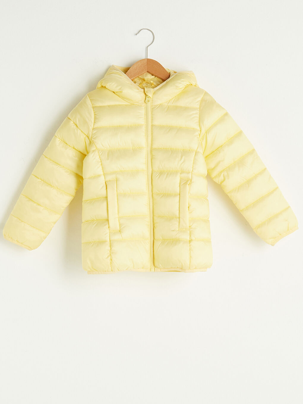 Girl Thin Down Coat With Hood