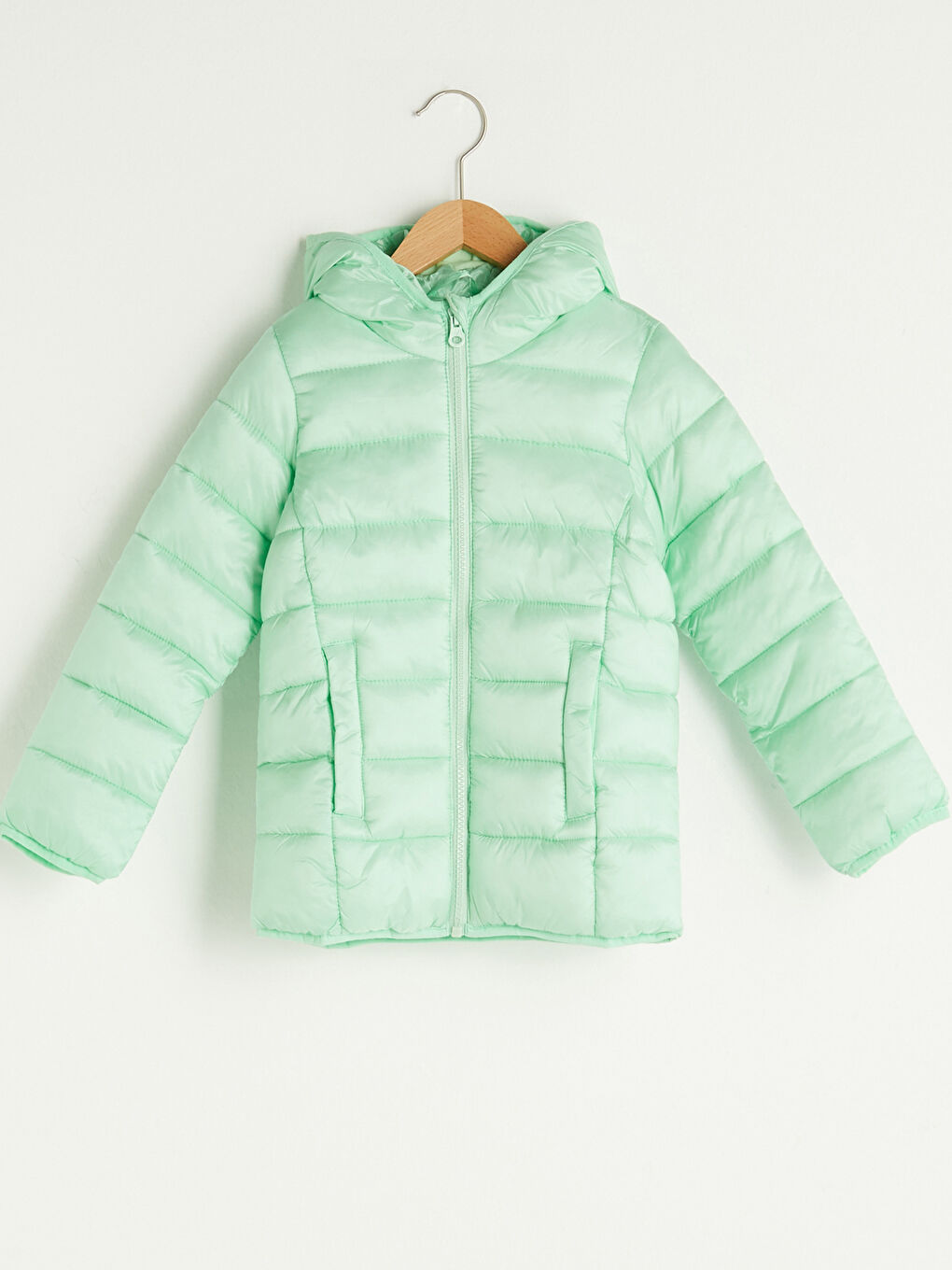 Girl Thin Down Coat With Hood