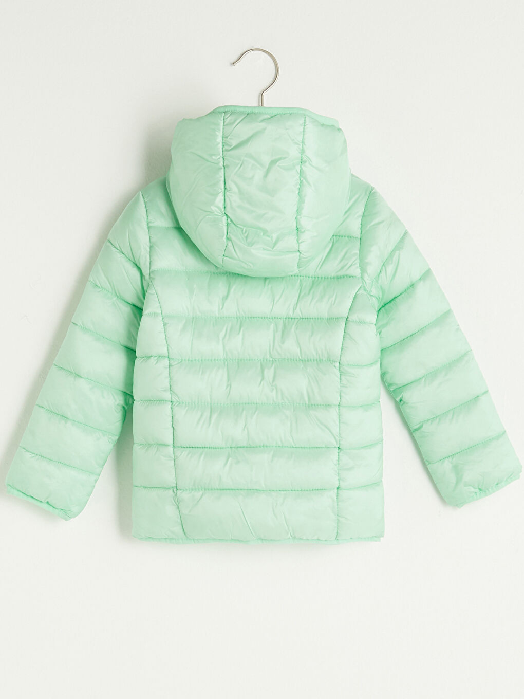 Girl Thin Down Coat With Hood-1