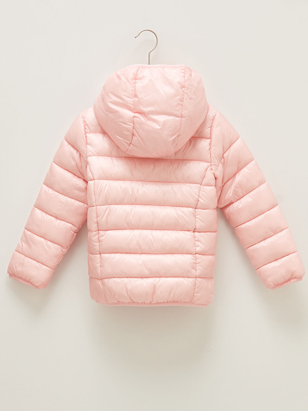 Girl Thin Down Coat With Hood-2