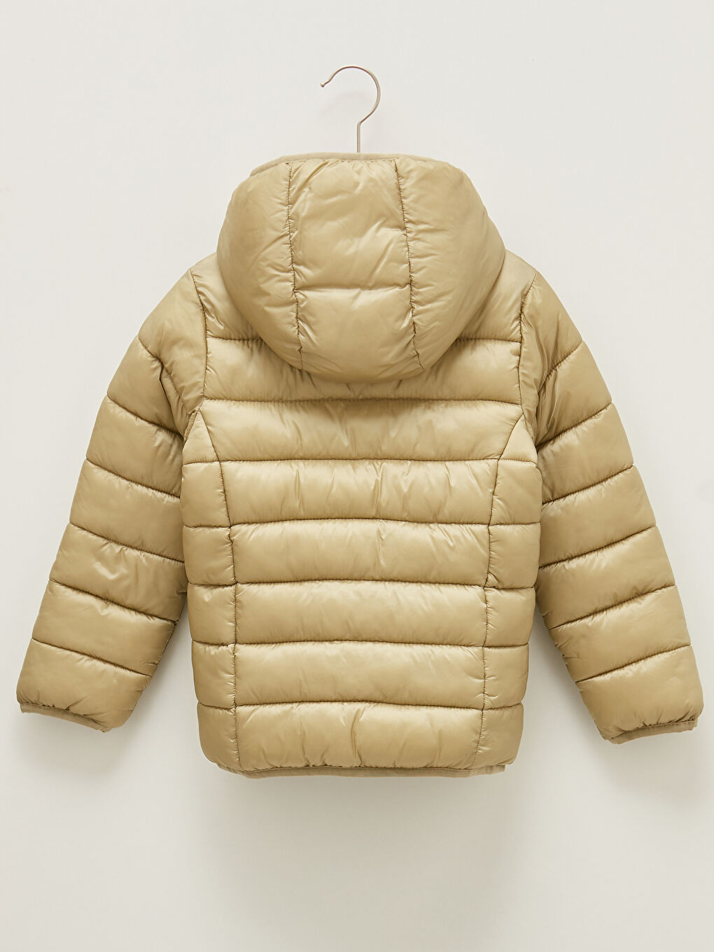 Girl Thin Down Coat With Hood-1