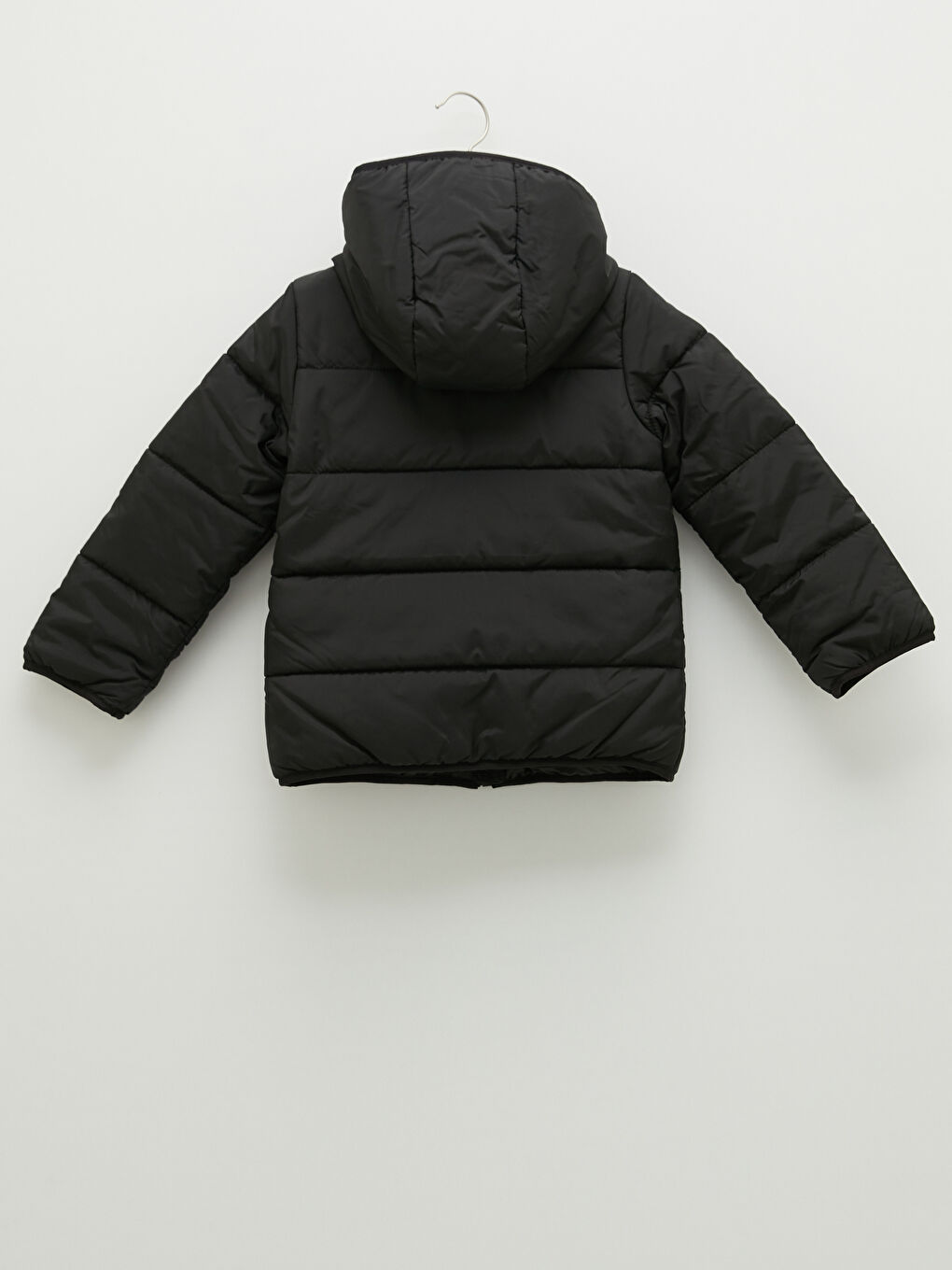 Girl With Hooded Thick Down Coat-1