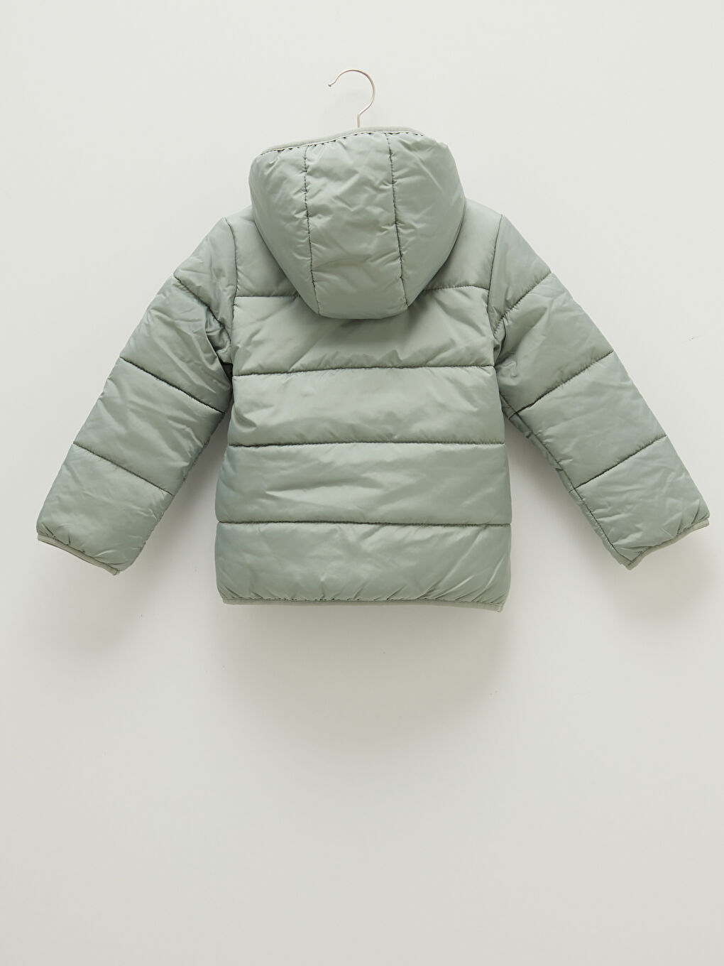 Girl With Hooded Thick Down Coat-1
