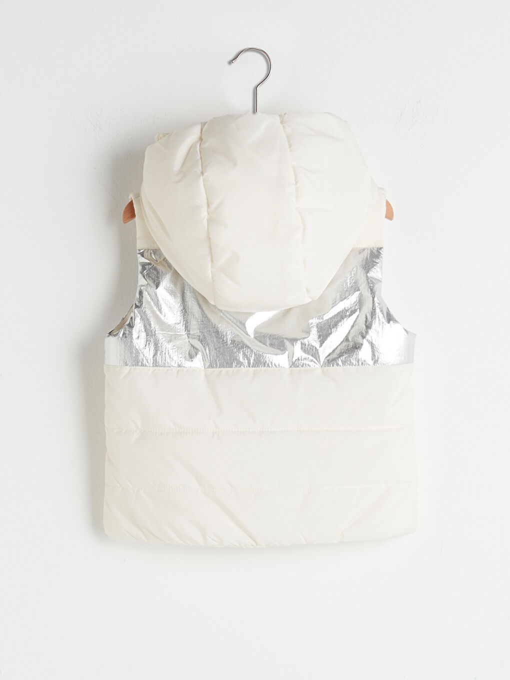 Hooded Girls' Puffer Gilet-6