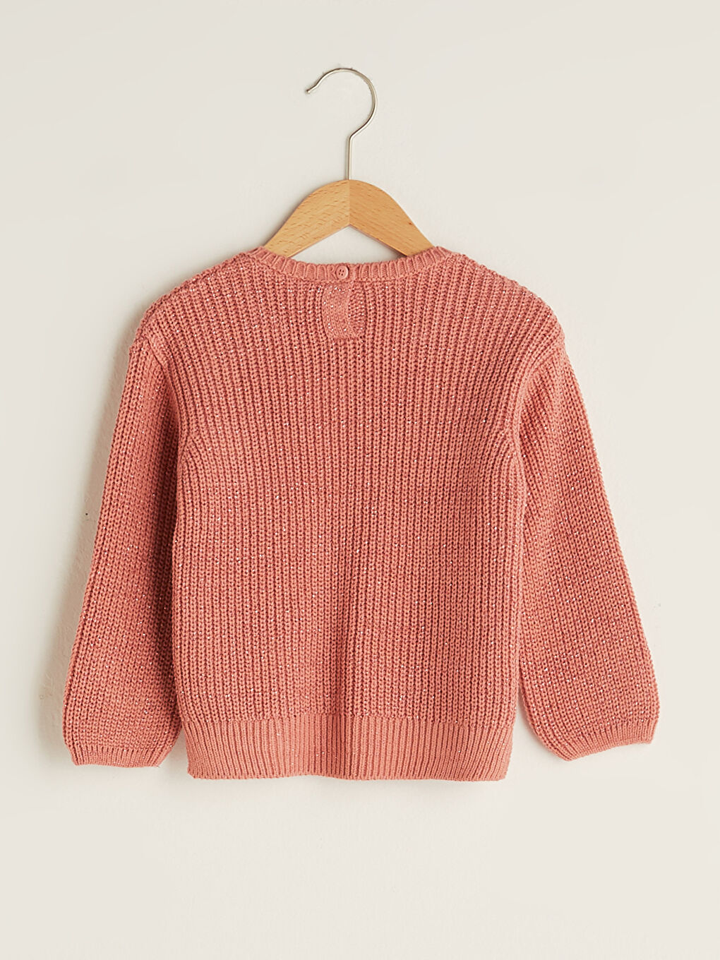 Pull-over Tricot Bébé Fille Col Rond Manches Longues-1