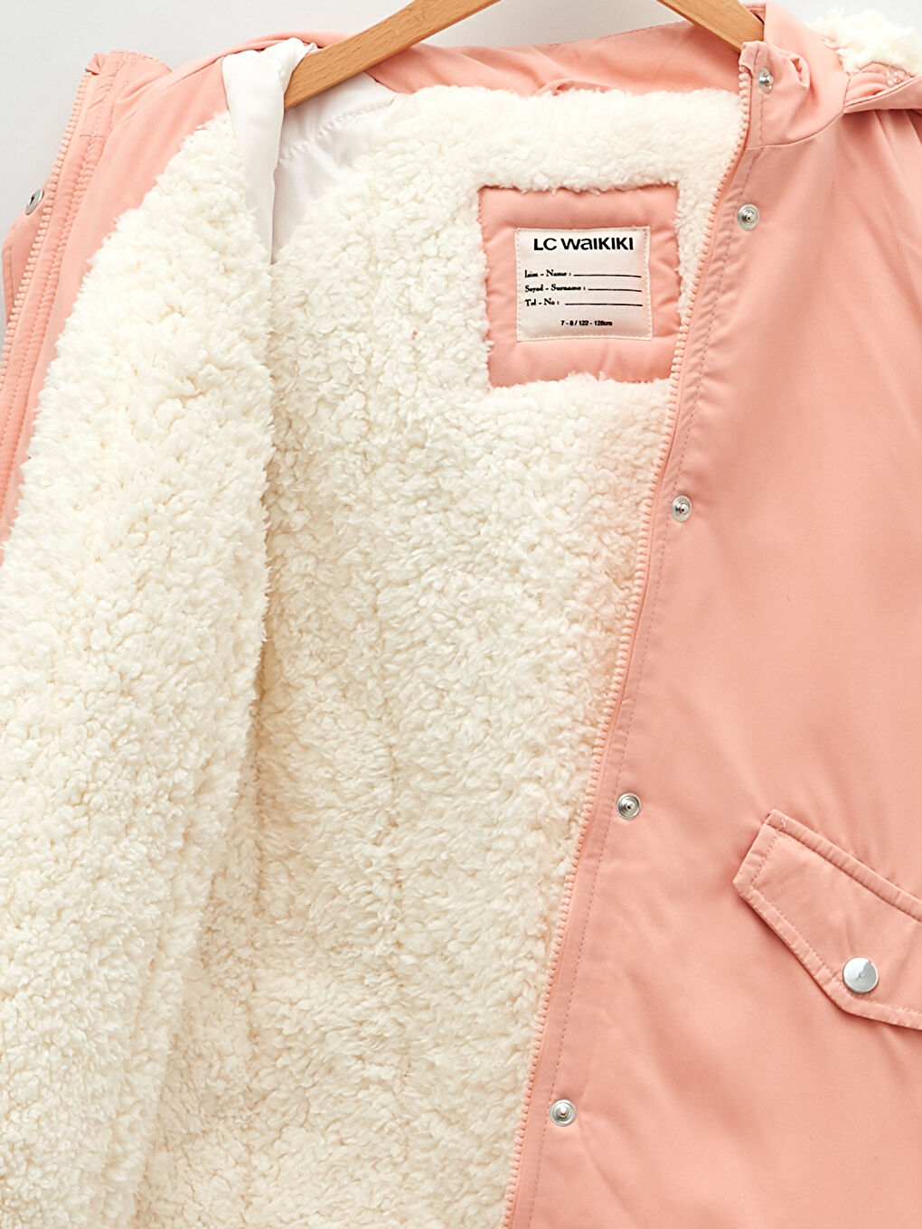 Hooded Printed Girls Parka-3