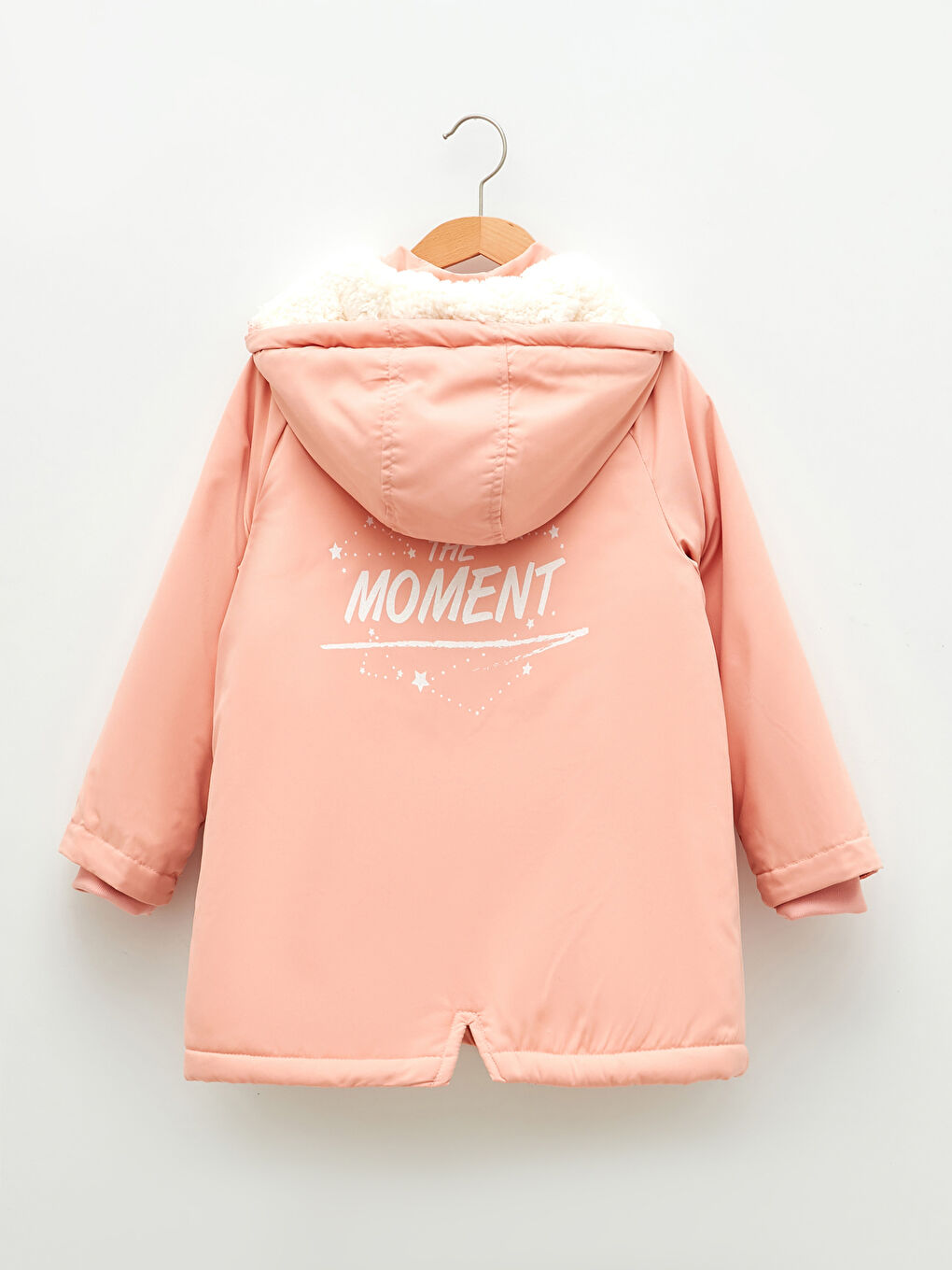 Hooded Printed Girls Parka-2