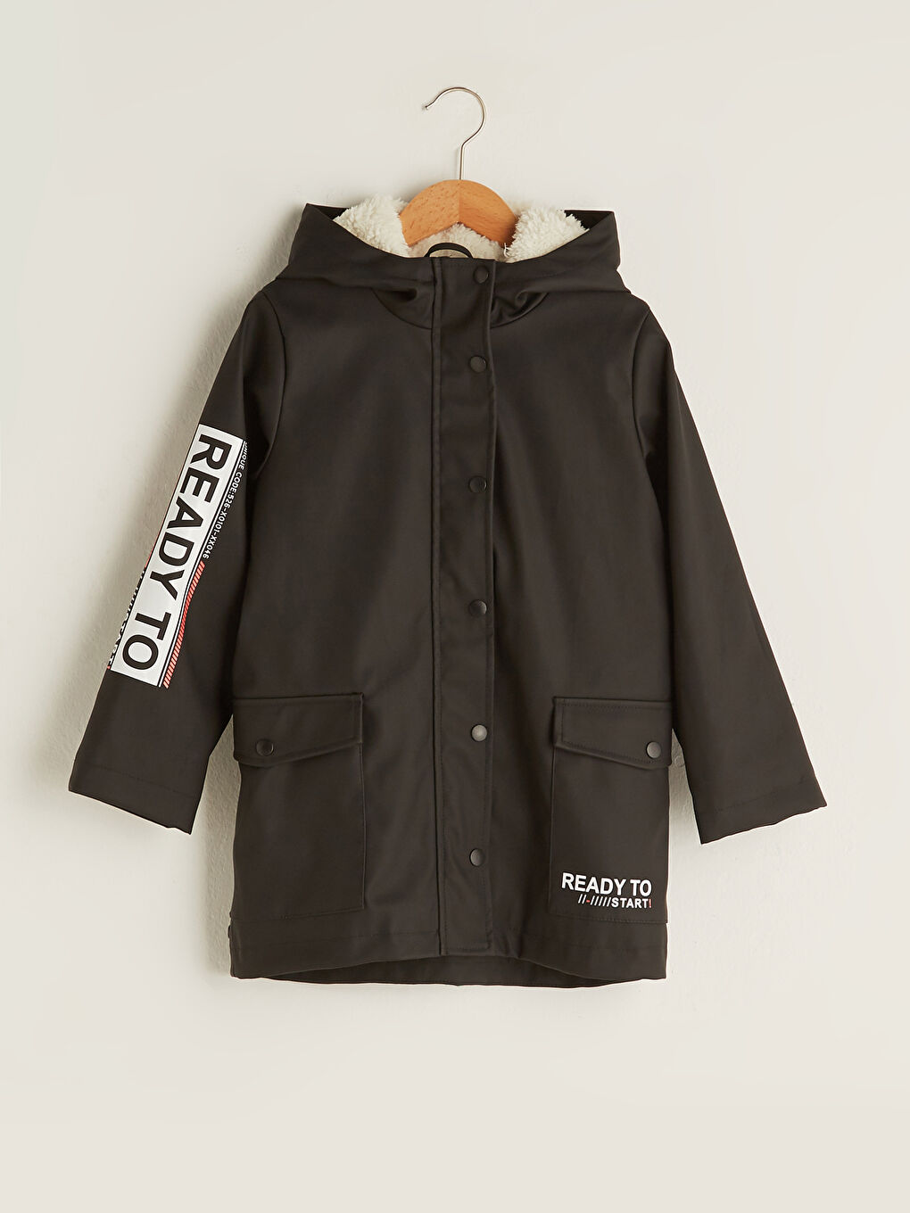 LCW Kids Bedruckter Regenmantel mit Kapuze für Mädchen -W10450Z4-CVL