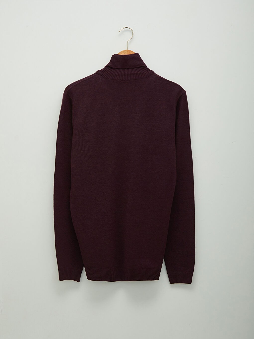 Turtleneck Long Sleeve Thin Men's Tricot Sweater-5
