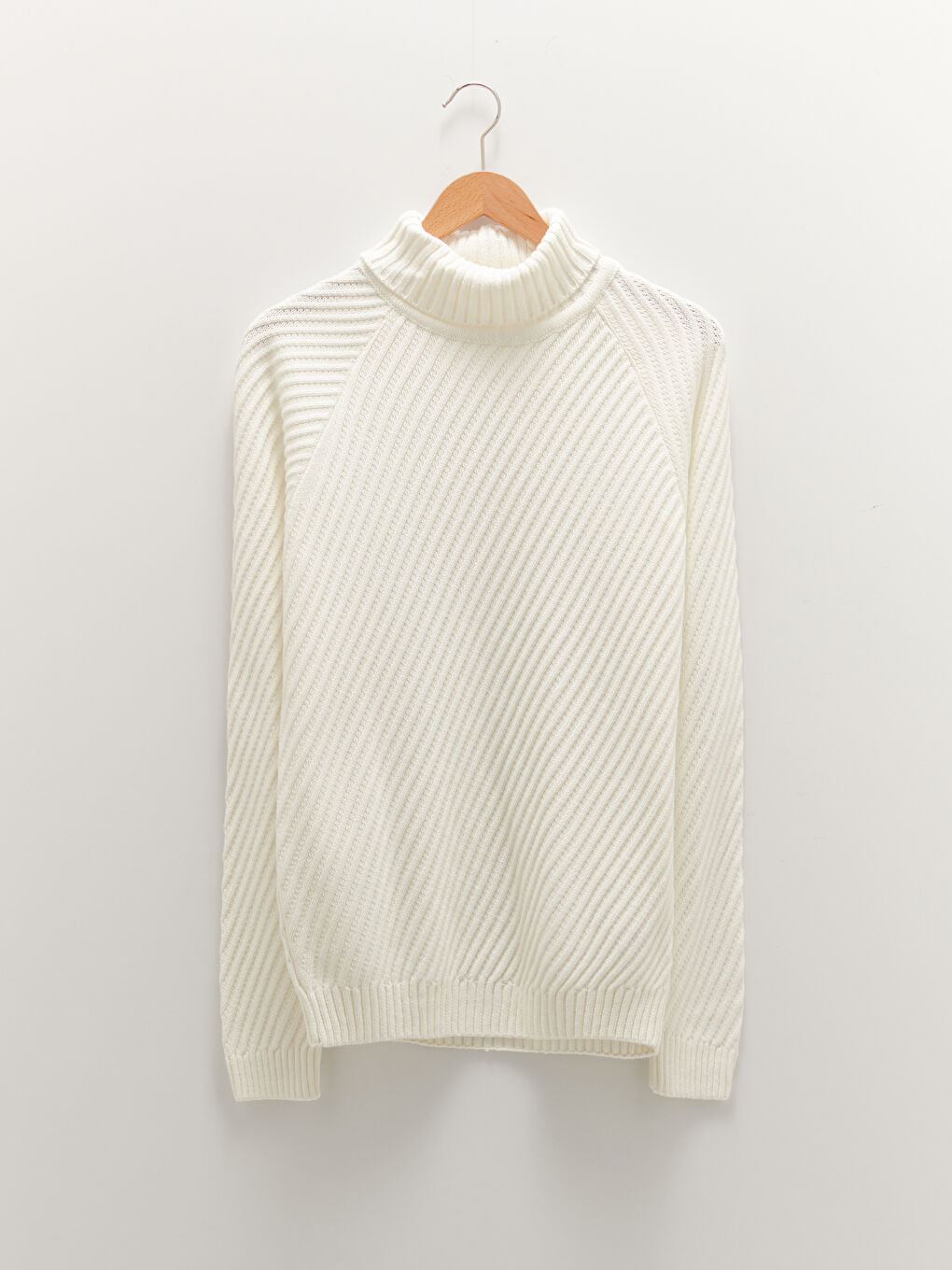 Rollkragen Langarm Dicker Herren Strickpullover-6