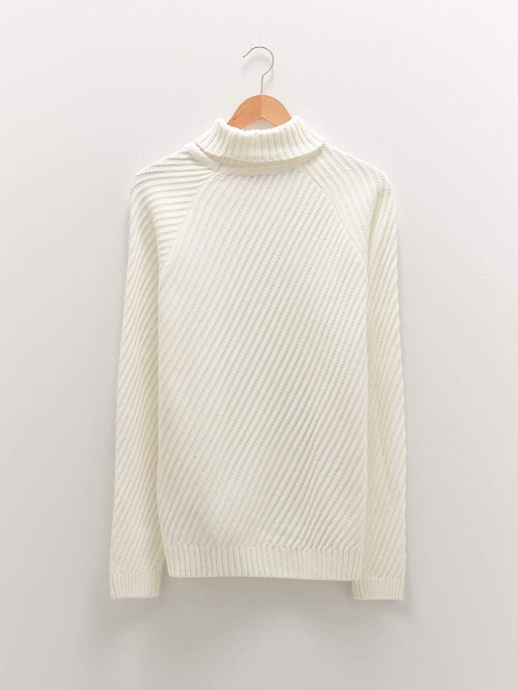 Rollkragen Langarm Dicker Herren Strickpullover-7