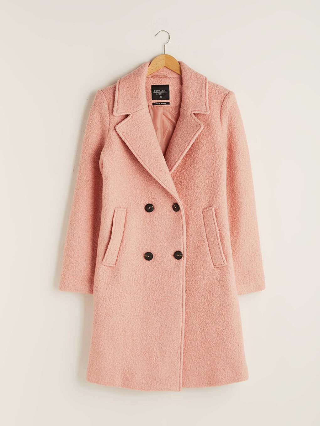 әйелдерге арналған қалтасы бар ұзын жеңді кәчет пальто-5