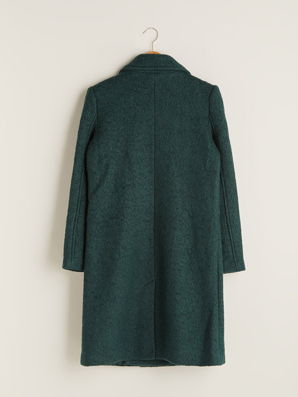 Palton Cachet cu Guler Regular, Detalii Buzunar, Mânecă Lungă pentru Femei-6