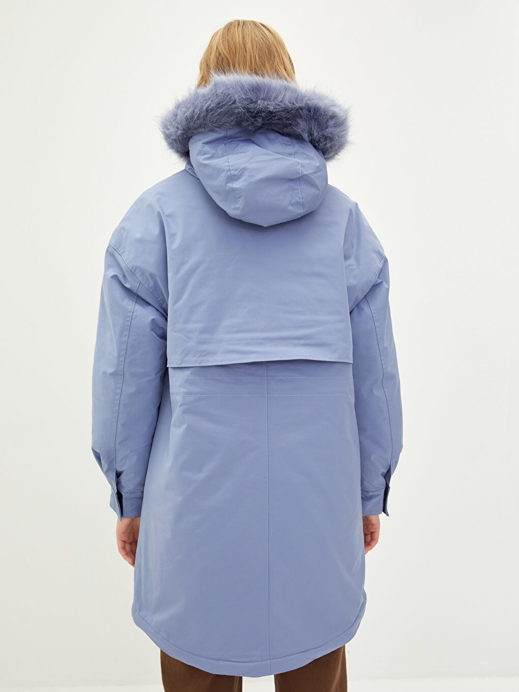 LCW Vision Parka À Capuche Coupe Régulière Manches Longues pour Femmes -W10529Z8-QBU