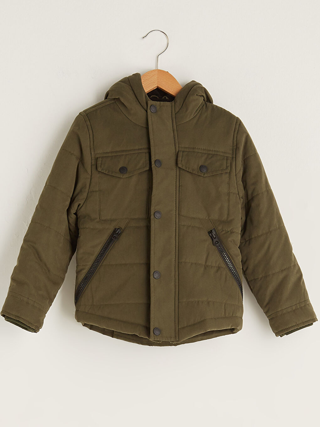 大流行中！ Kids LCW Boy Waikiki LC - -W10537Z4-KDX Coat Thick Hooded その他