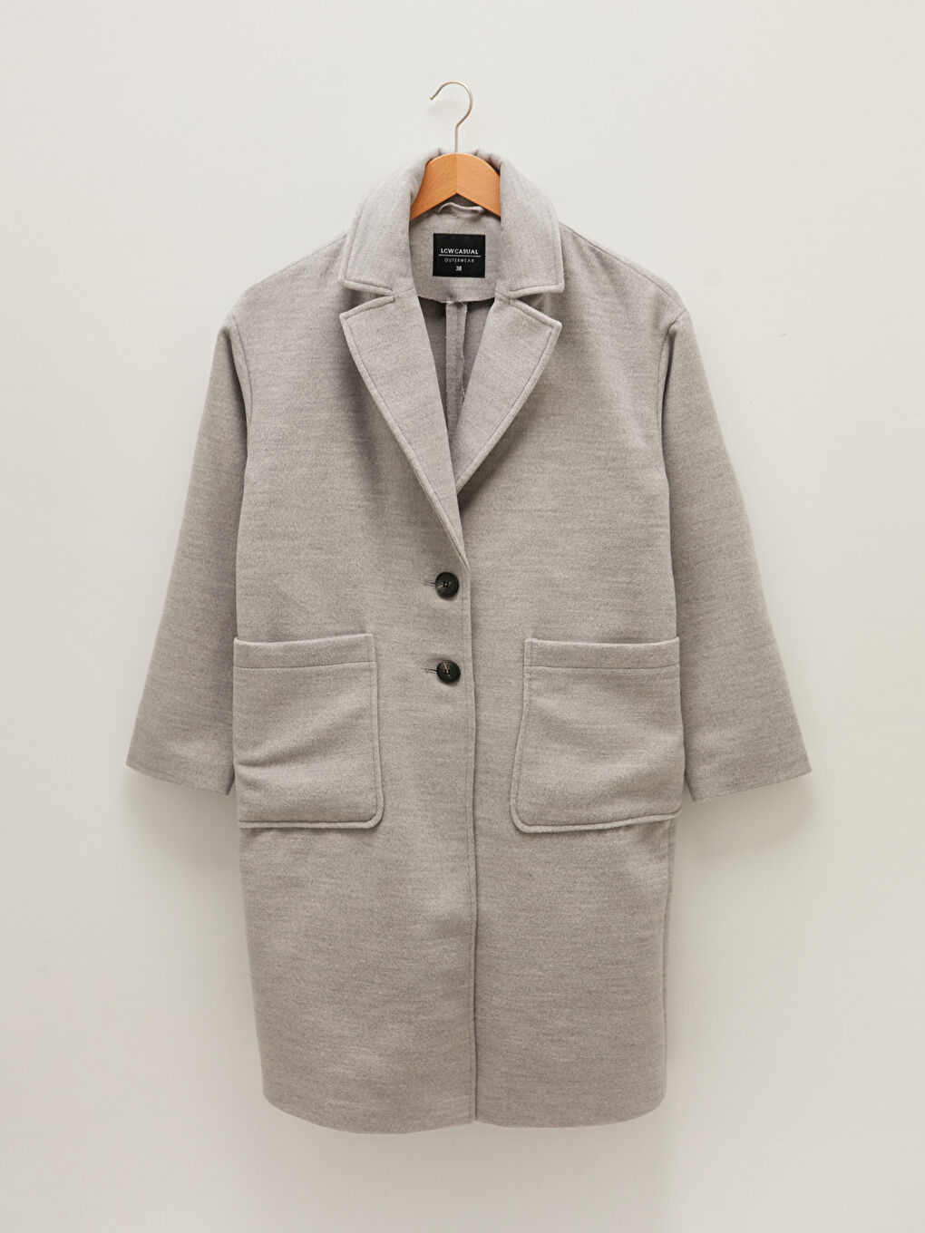 Jacket Collar Regular Pocket Detailed Long Sleeve Women's Cachet Coat-5