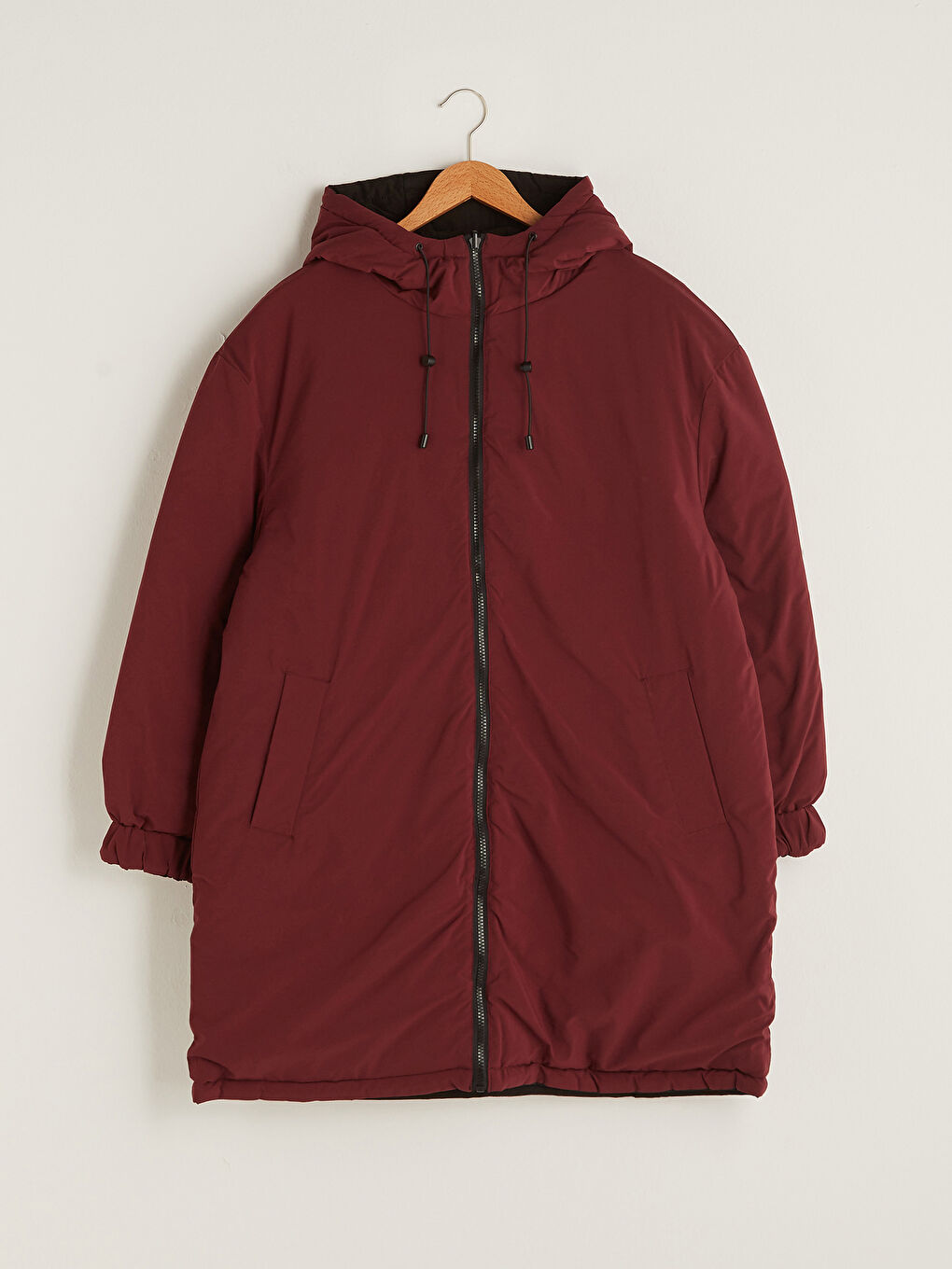 LCWAIKIKI Classic Hooded Collar Double Sided Pocket Detailed Long Sleeve Women's Raincoat -W10540Z8-CZT