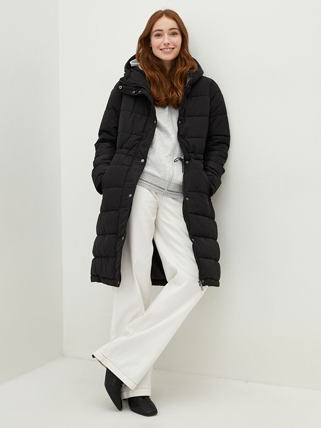 ライフワーク レディース) ラドック ウインドフード ロングジャ LCWAIKIKI Classic Hooded Collar Straight Pocket Detailed
