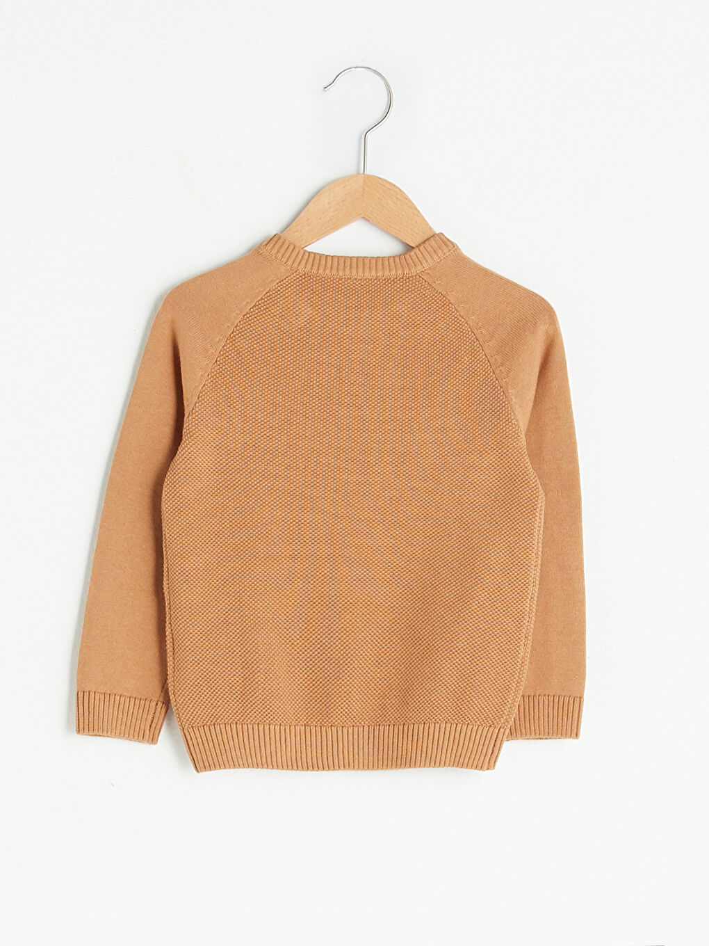 Crew Neck Self Patterned Baby Boy Knitwear Sweater-3