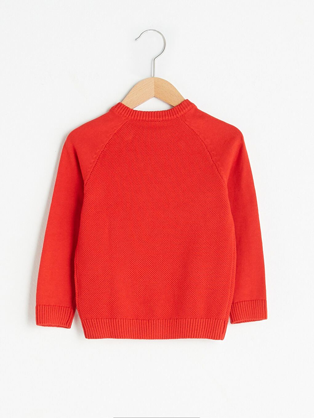 LCW baby Crew Neck Self Patterned Baby Boy Knitwear Sweater -W10629Z1-GZX