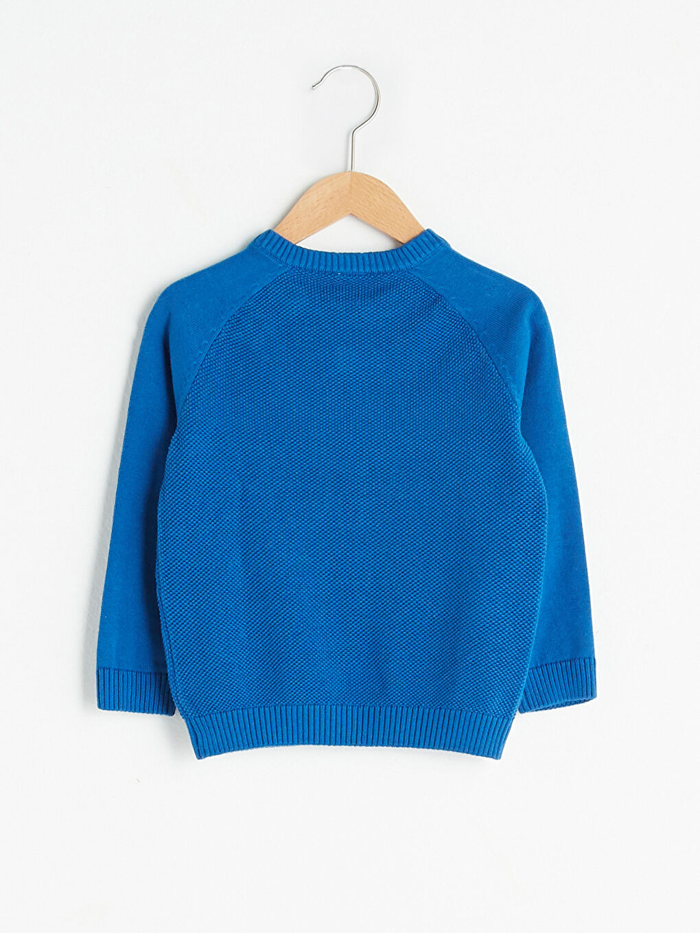 Pulover Tricotat Bebeluși Băieți cu Model Propriu și Guler Rotund-4