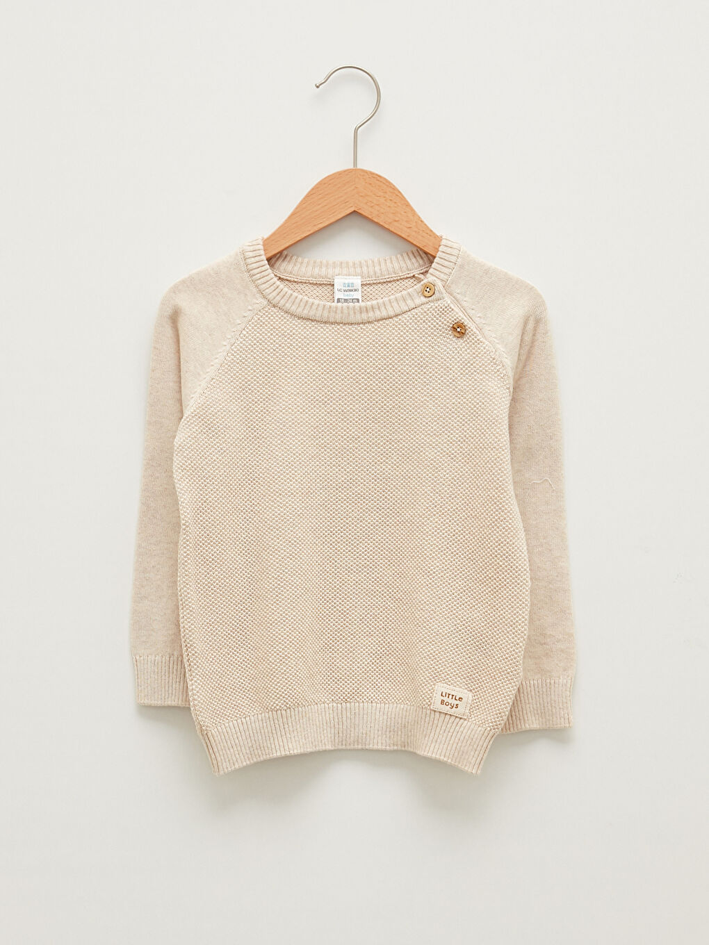 Pull-over en Tricot à Motifs pour Garçon Bébé avec Col Rond