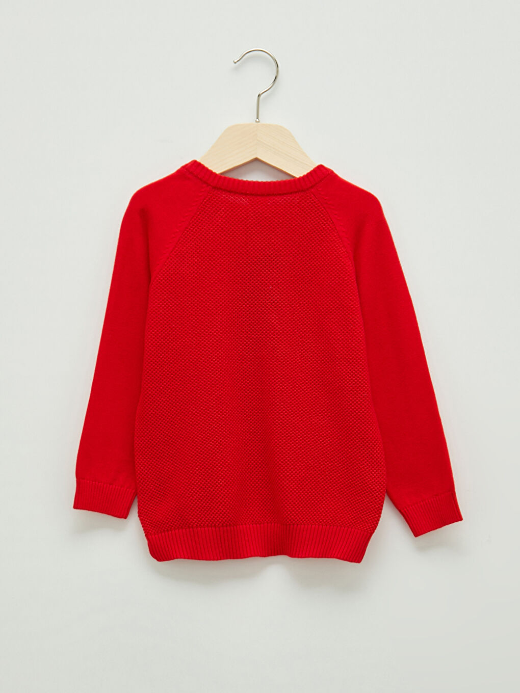 LCW baby Crew Neck Self Patterned Baby Boy Knitwear Sweater -W10629Z1-GZX