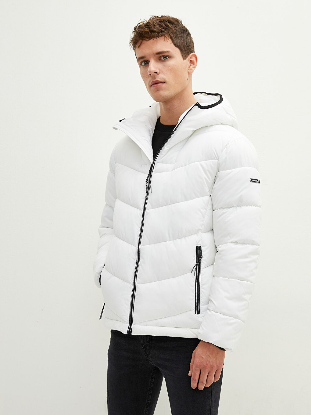 Slim Fit Hooded Men's Puffer Coat-4
