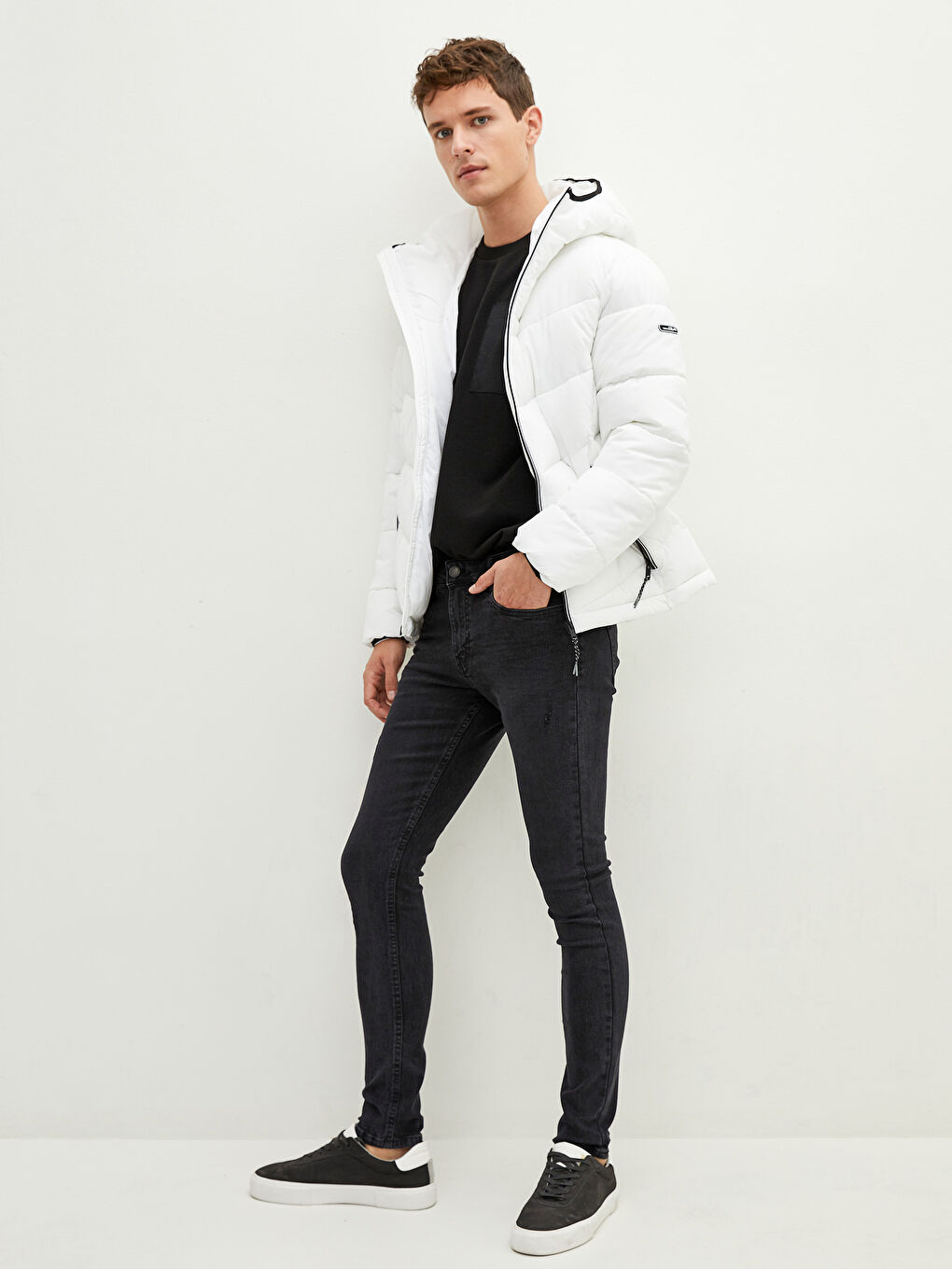 Slim Fit Hooded Men's Puffer Coat-6