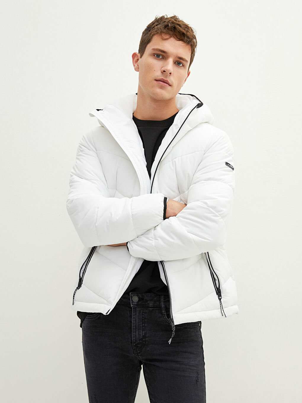 Slim Fit Hooded Men's Puffer Coat-2