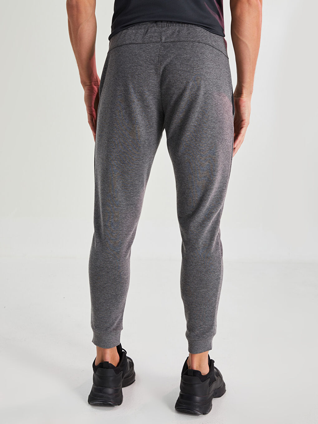 Gri Slim Fit Aktif Spor Erkek Jogger Eşofman Altı-9