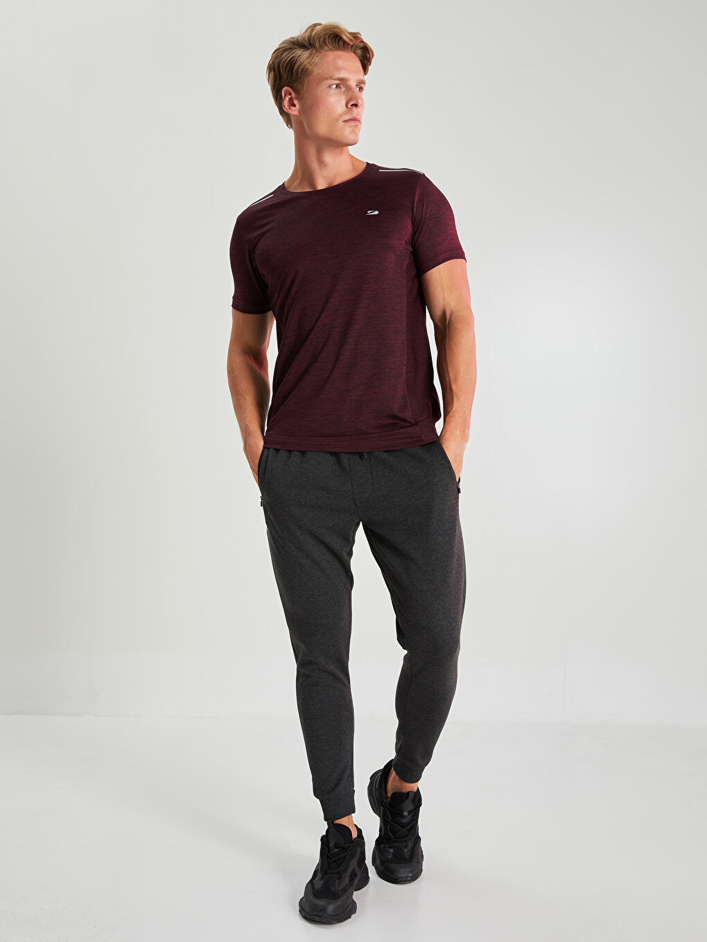 Pantalon de Survêtement Jogger de Sport Actif Coupe Svelte Homme-4