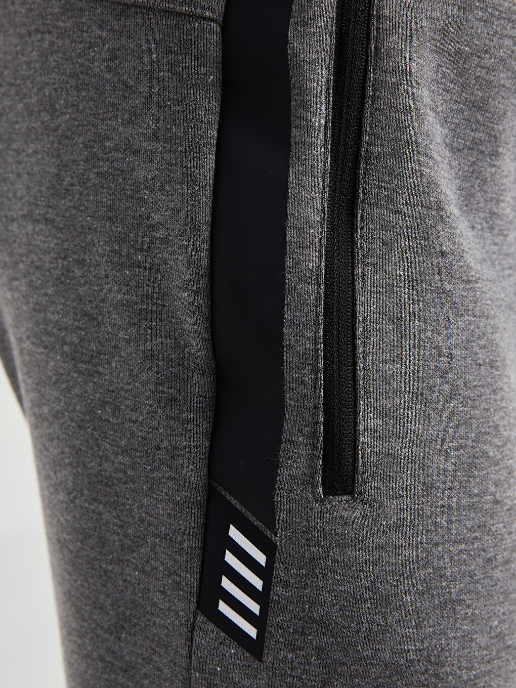 Gri Slim Fit Aktif Spor Erkek Jogger Eşofman Altı-6