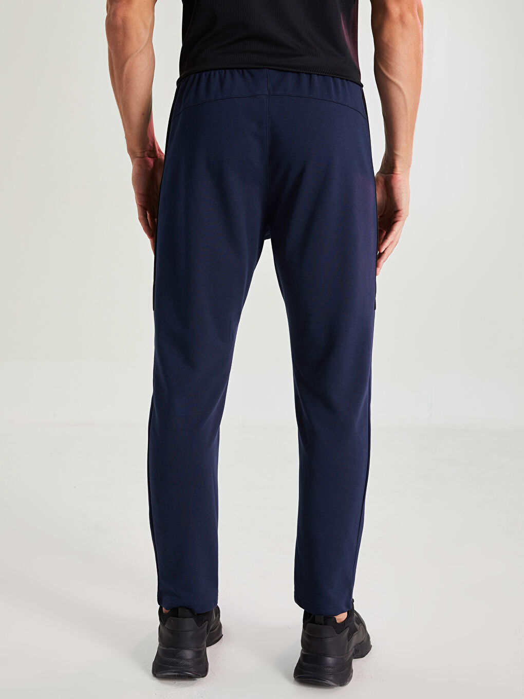 Lacivert Standart Kalıp Aktif Spor Erkek Eşofman Altı-10