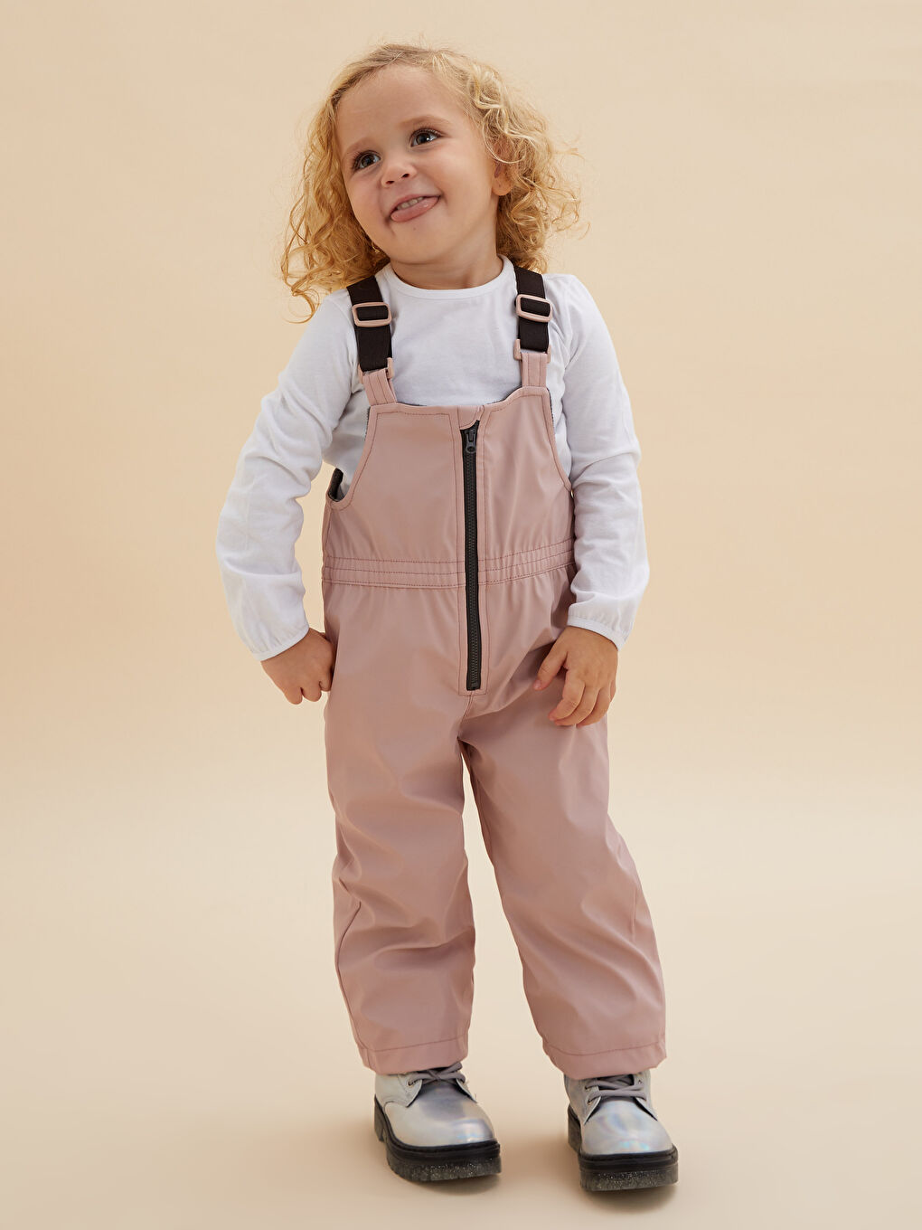 Комбинезон-Дождевик Basic Для Малышки С Квадратным Вырезом На Подтяжках