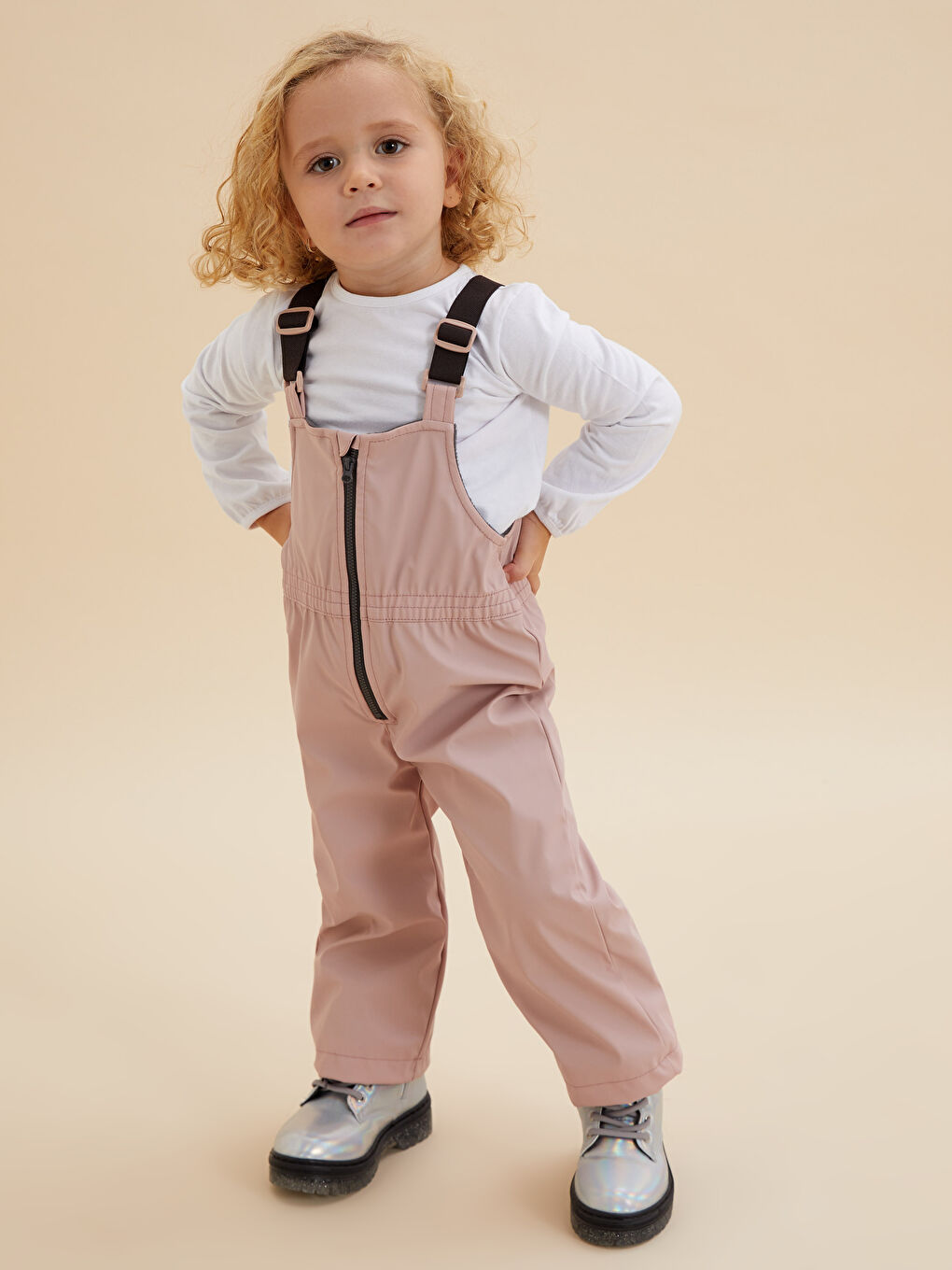 Комбинезон-Дождевик Basic Для Малышки С Квадратным Вырезом На Подтяжках-2