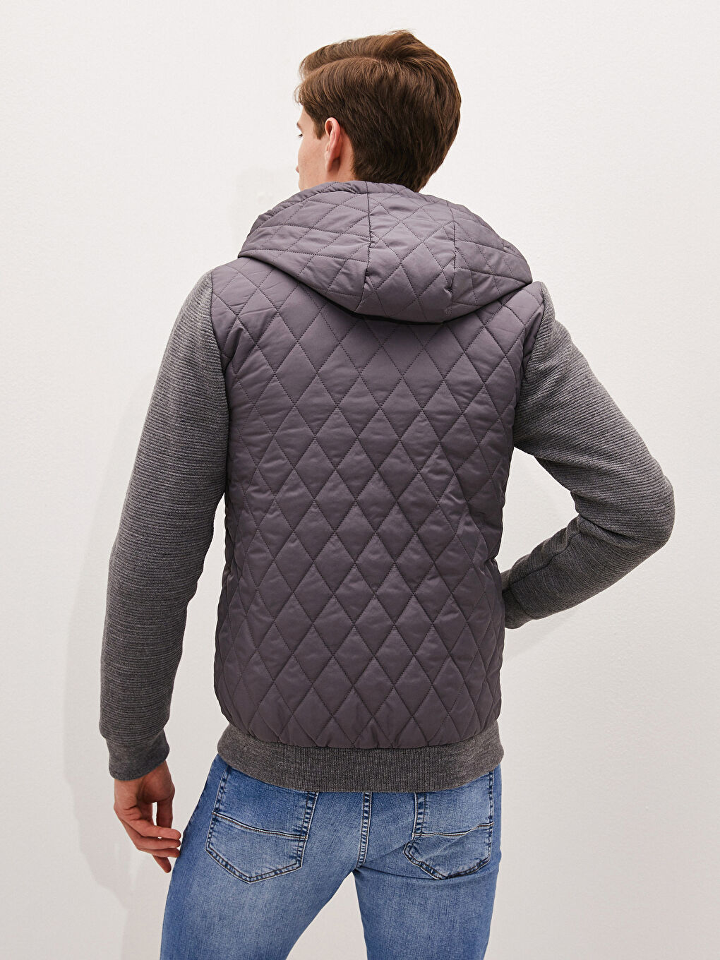 Hooded Long Sleeve Men's Knitwear Cardigan-4