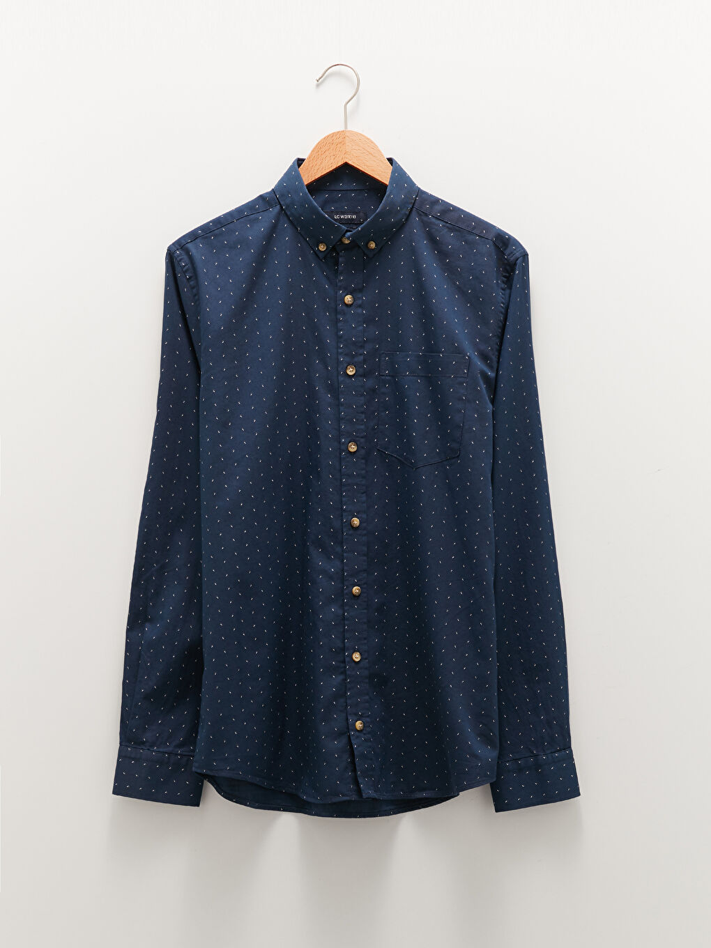 Regular Fit Long Sleeve Gabardine Men's Shirt-5
