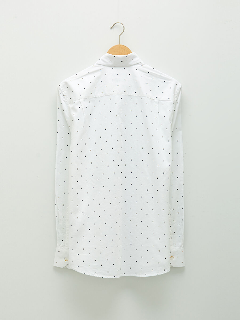 Regular Fit Long Sleeve Oxford Men's Shirt-6