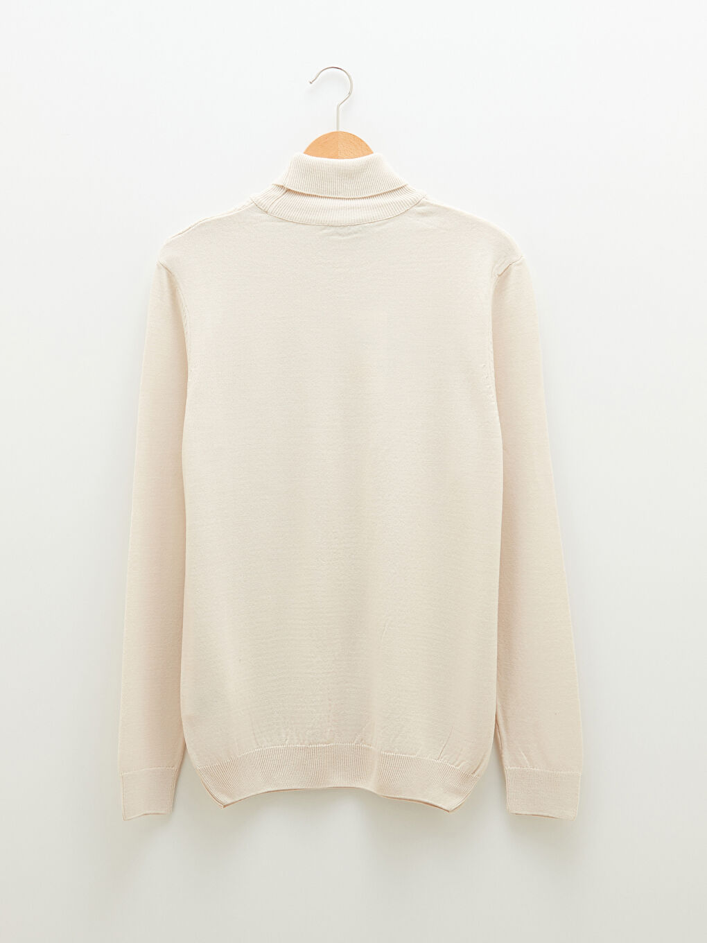 Turtleneck Long Sleeve Thin Men's Tricot Sweater-7